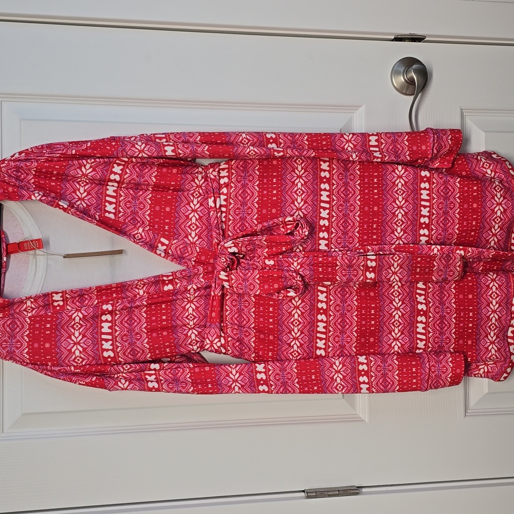 Skims Red and Pink Robe